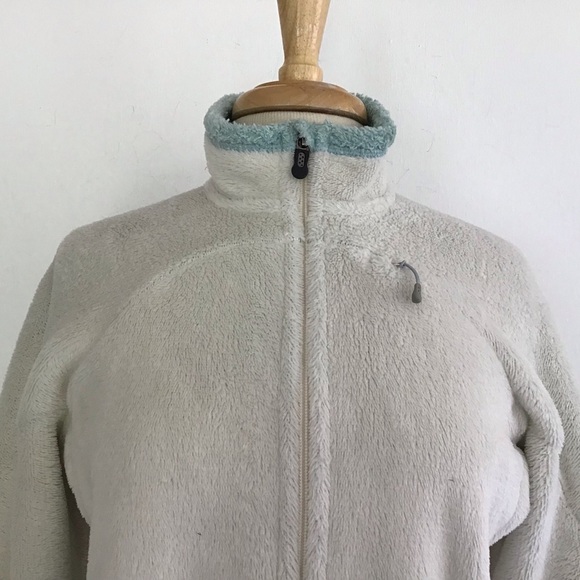 Patagonia R4 Regulator Full Zip 2 Pocket Polartec White Fleece Mint Lined M EUC - Picture 7 of 16